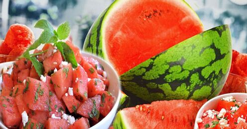 Wassermelonensalat